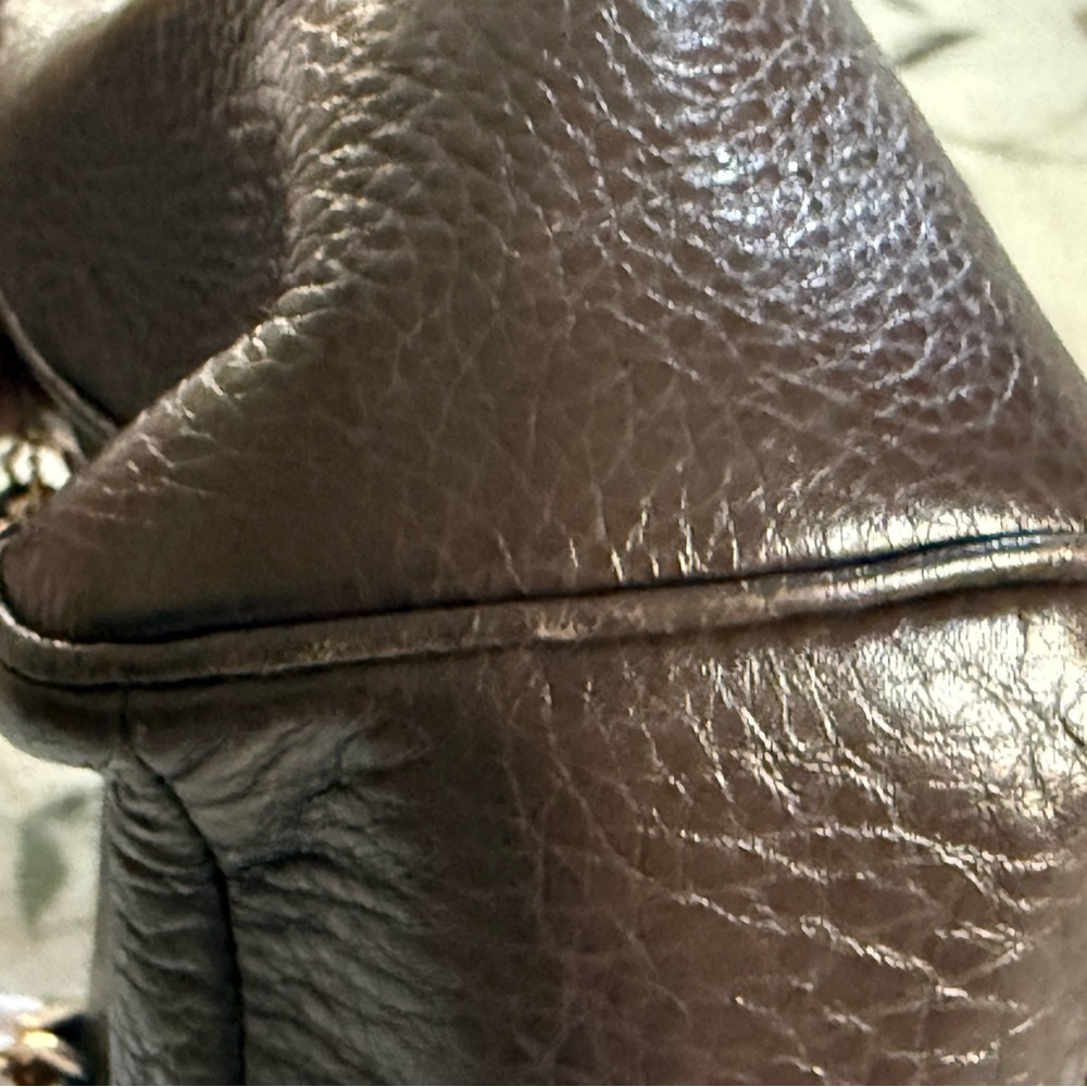 Coach Madison Madeline Dark Brown Leather Shoulder Bag - Picture 6 of 12